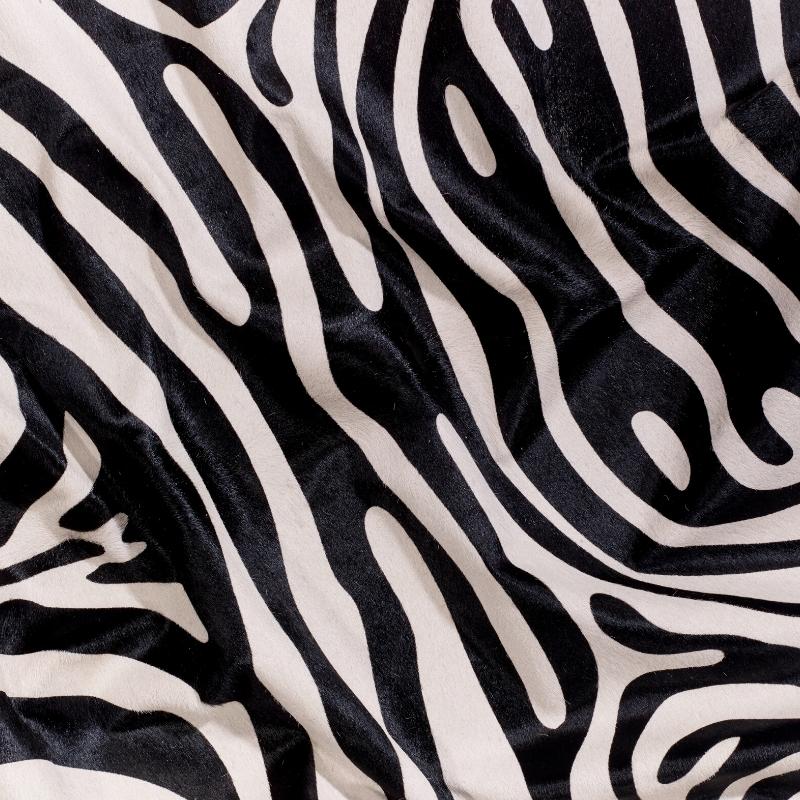 Zebra on White Cowhides *One Size*